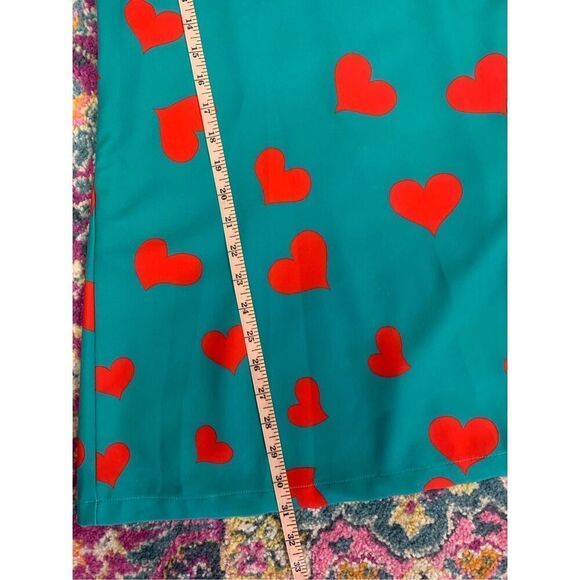 Gmess Womens Red Heart Print Bow Tie Sleeveless Mini Dress Size Medium - Picture 13 of 13